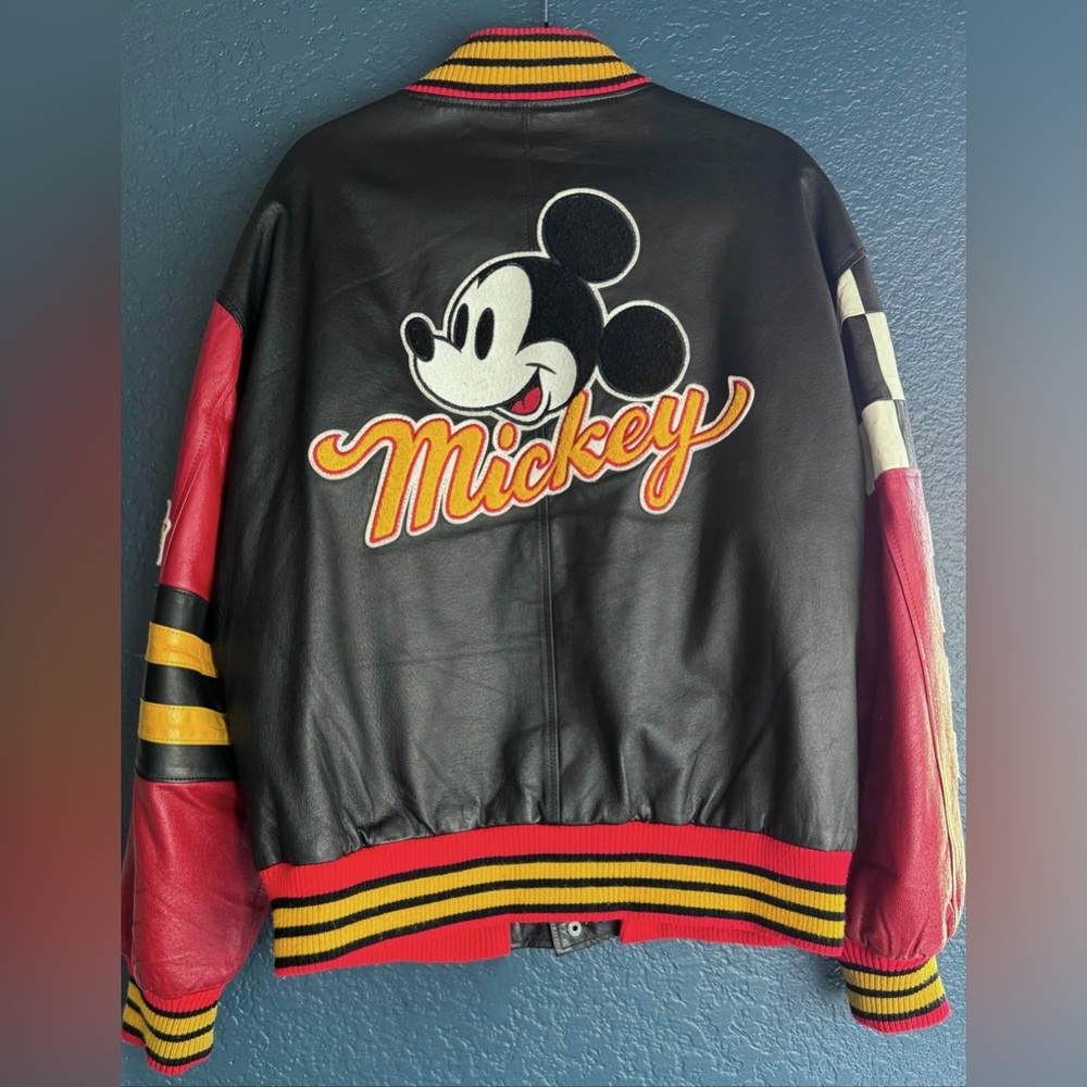 Vintage Mickey Mouse Leather Jacket